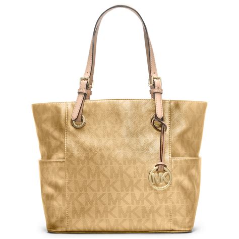 michael kors gold small bag|Michael Kors large gold tote.